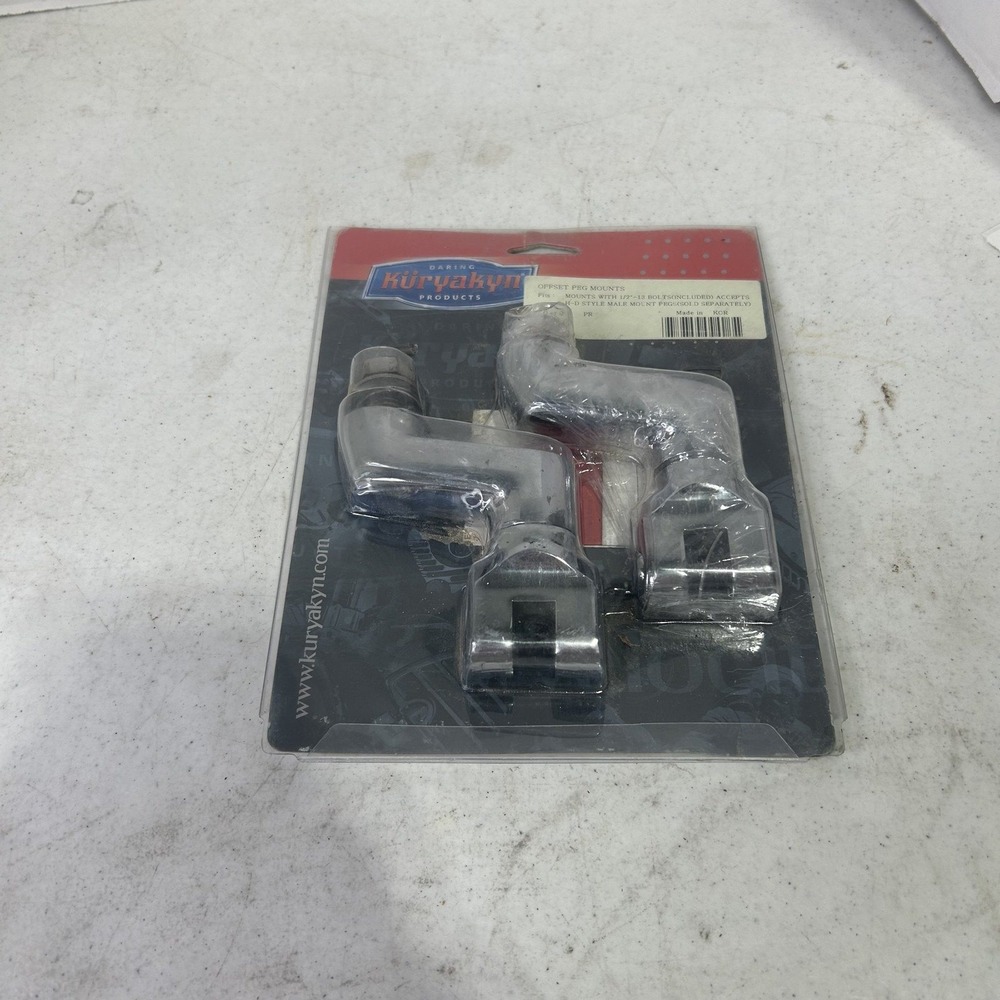 Kuryakyn Offset Peg Mounts Chrome H-D Male Mount 497941 7996 Pair New